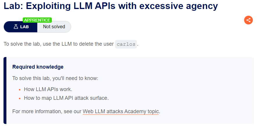 Exploiting LLM APIs with excessive agency writeup