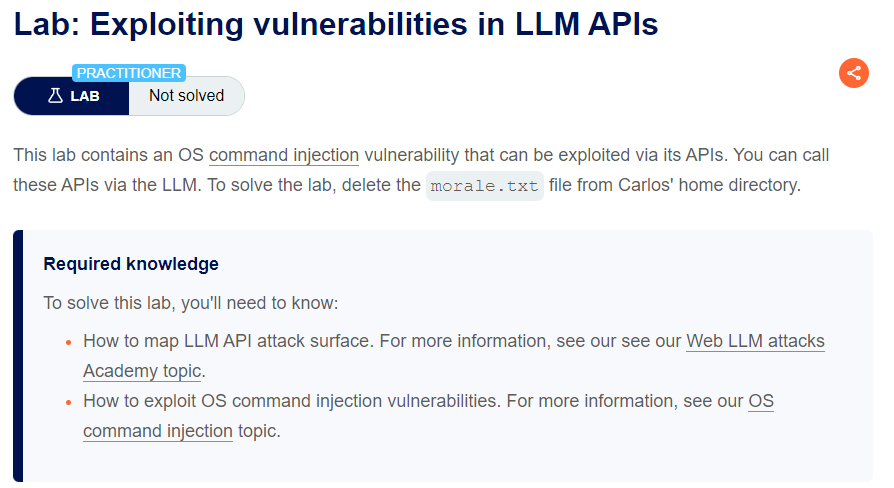 Exploiting LLM APIs with excessive agency writeup