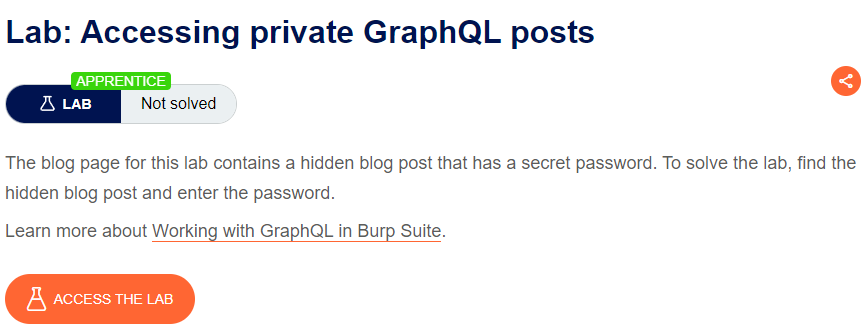 Accessing private GraphQL posts writeup