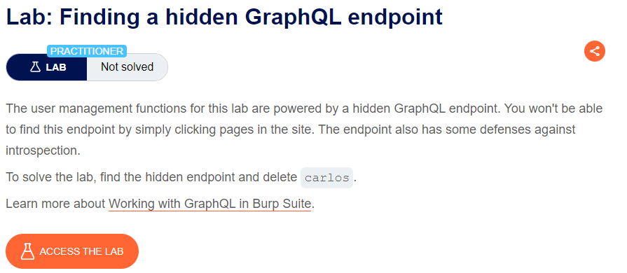 Finding a hidden GraphQL endpoint writeup
