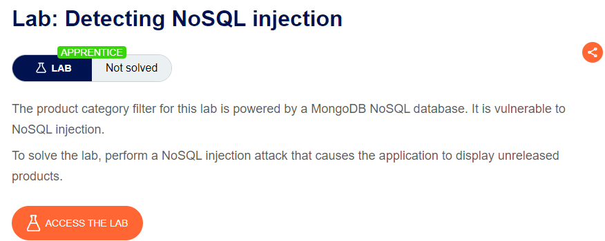 Detecting NoSQL injection writeup