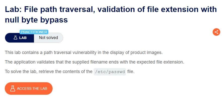 File path traversal, validation of file extension with null byte bypass