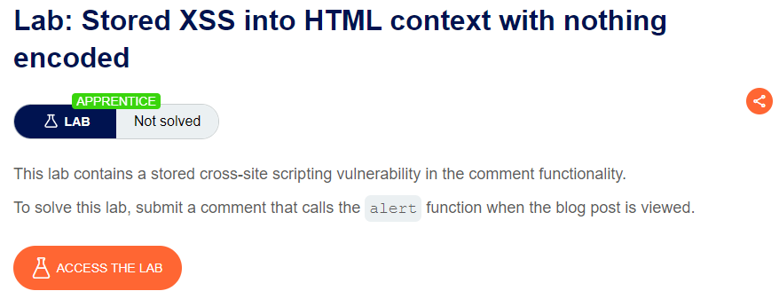 Stored XSS into HTML context with nothing encoded