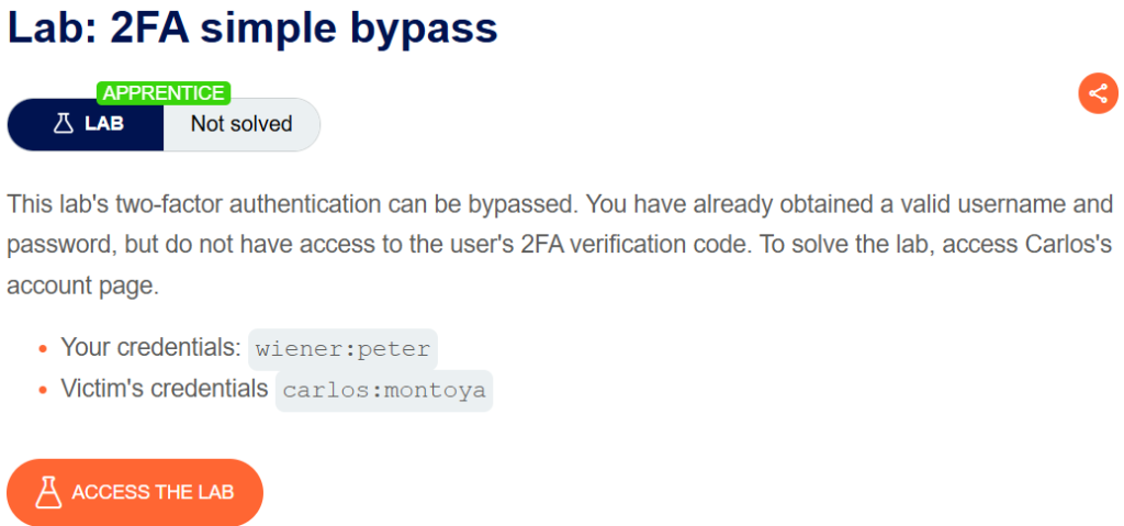 2FA simple bypass writeup