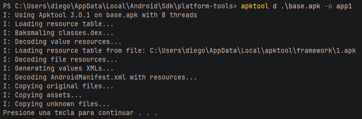Terminal de Android Studio